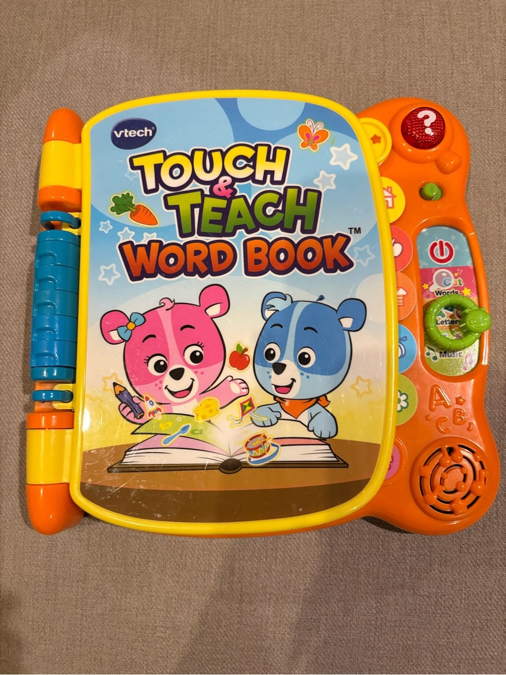 VTech Touch & Teach Word Book - Orange Interactive Learning Toy